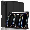 thumbnail image 1 of Funda Zryxal 2024 5ª generación para iPad Pro 11 con soporte para lápices, color negro, 1 of 8