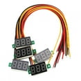 thumbnail image 2 of 5pcs 3 Wire LED Volt Meter Panel, 0.36 Inch Digital LED Display LED Volt Meter Voltage Monitor Standard Size, 2 of 7