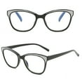 thumbnail image 2 of Womens Cat Eye Reading Glasses Blue Light Blocking Fashion Readers, 2 of 4