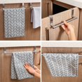 thumbnail image 4 of Stainless Steel Single Towel Rack Kitchen Non-Perforated Towel Hanging Rod Cabinet Door Back Rag Hanger, 4 of 6