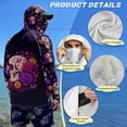 chaqlin Sugar Skull Rose Print Men's UPF 50+ Quick Dry Camouflage ...