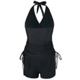 thumbnail image 6 of Womens Bikini Swimsuit Thong String Two Piece Swimwear High Waist Bottom Tummy Control Bathing Suit Beach Vacation, 6 of 6