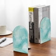 thumbnail image 5 of Susaid Blue Marble Print Wooden Bookends Decorative Book Ends for Shelves Heavy Books Holder Organizer Non-Slip Desk Book End for Kids Room Office School 1 Pairs, 5 of 8
