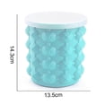 thumbnail image 2 of Molde para hielo y contenedor de almacenamiento, cubo de silicona para hacer cubitos de hielo, portátil 2 en 1 fabricante de cubitos de hielo Hy, 2 of 5