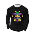 thumbnail image 2 of Camisetas Casuales de los Hombres de Moda Suelta Elástica Fitness Home Carnaval Impreso de Manga Larga con Cuello Redondo con Poliéster Suave, Top Transpirable, 2 of 5