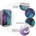 thumbnail image 5 of Abstract Art Purple Shower Curtain Set ，Waterproof Fabric Shower Curtains Blue Gold Marble Texture Shower Curtains for Bathroom,Bathroom Decor 72"x72", 5 of 6