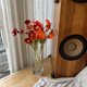 thumbnail image 4 of 5 piezas de flores de amapolas artificiales con tallos de flores artificiales (rojo) TUNC Sencillez, 4 of 5