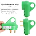 thumbnail image 3 of 30 Amp RV Male and Female Plug Set - Green Camper with Handle, Electrical Adapter Receptacle 55245 Green 30 Amp, 3 of 5