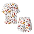 thumbnail image 5 of Picia Canada Day Pajamas Sets for Women Soft Short-Sleeved Pjs with Lounge Shorts Two Piece Sleepwear-3X-Large, 5 of 9