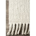 thumbnail image 2 of nuLOOM Casual Keren Wool Area Rug, 5' x 8', Off White, 2 of 4
