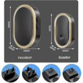 thumbnail image 2 of Black Friday Wireless Doorbell Set, Ip55 Waterproof Wireless Doorbell, Led Flashing, Range Of 300 Metres, 2 Transmitters + 3 Receivers, 36 Ringtones, 2 of 4