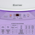 thumbnail image 3 of Costway 8lbs Portable Fully Automatic Washing Machine W/ Drain Pump Purple, 3 of 10