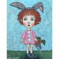 thumbnail image 2 of "Cute Rabbit" Painting Print on Wrapped Canvas, 2 of 5