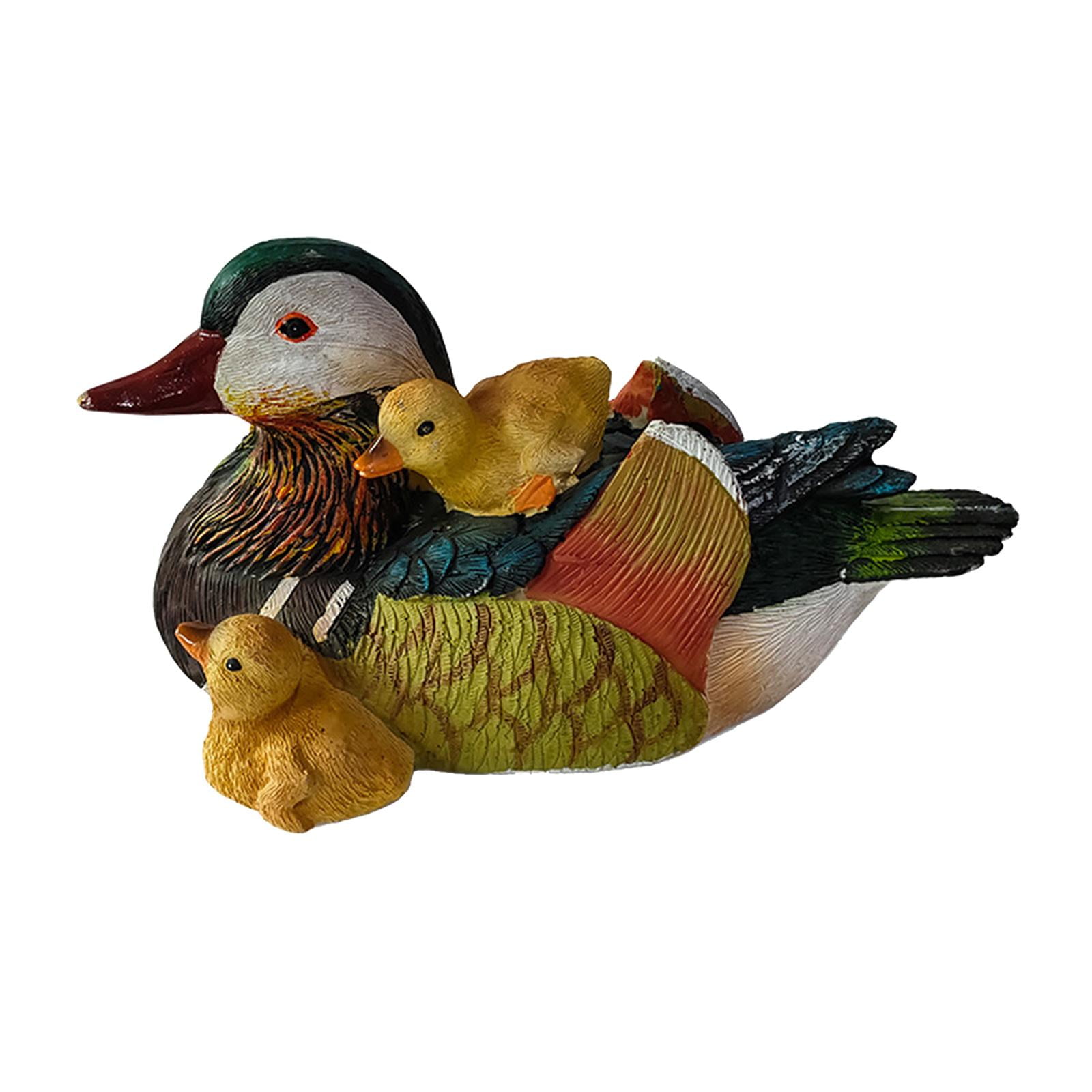 Realistic Resin Mandarin Duck Decoy Pool Babies