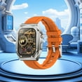 thumbnail image 1 of Wearable Watch Multifunction Rectangular Screen Wireless Magnetic Charging NFC Control Motion Record IP68 Watertightness Bluetooth Function, 1 of 9