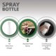 thumbnail image 3 of Botella de spray para el cabello - Spray de agua continuo ultrafino para cabello, limpieza, botánicos, bruma y cuidado de la piel 160 ml blanco transparente, 3 of 5