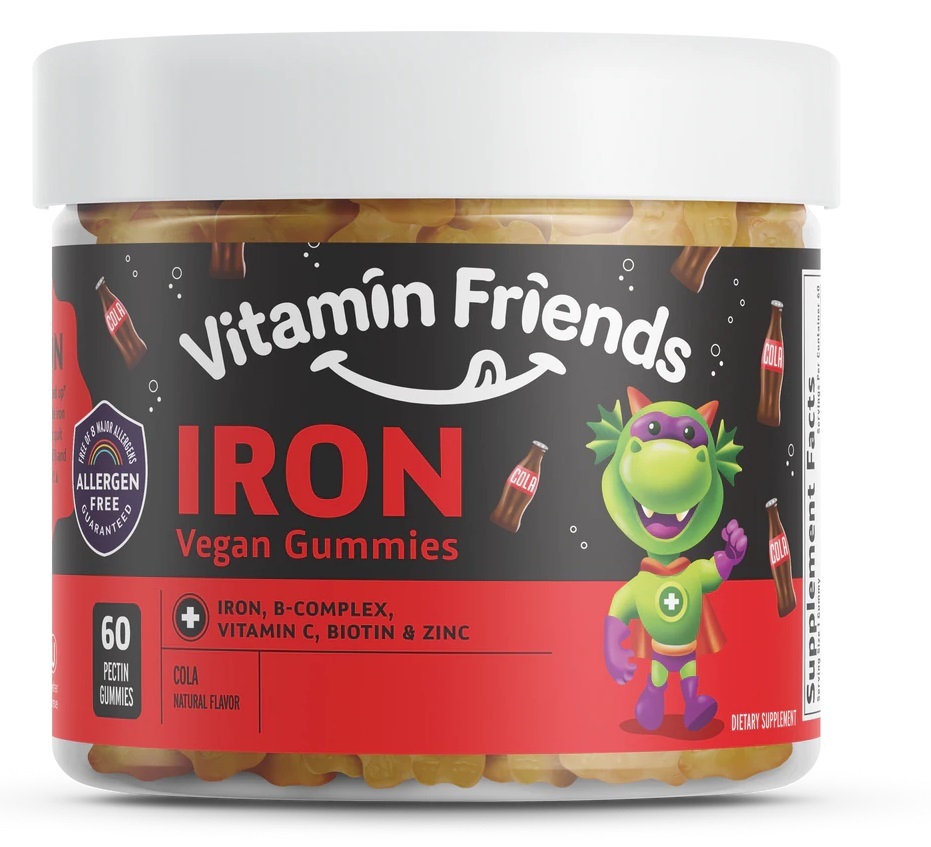 Iron Kids Vegan Gummies Cola Vitamin Friends 60 Gummy