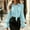 #H-Blue, variant on Womens Lapel Ruffle Tie Front Blouse Puff Long Sleeve Flare Cuffed Chiffon Work Office Shirts,Black,Size 2XL