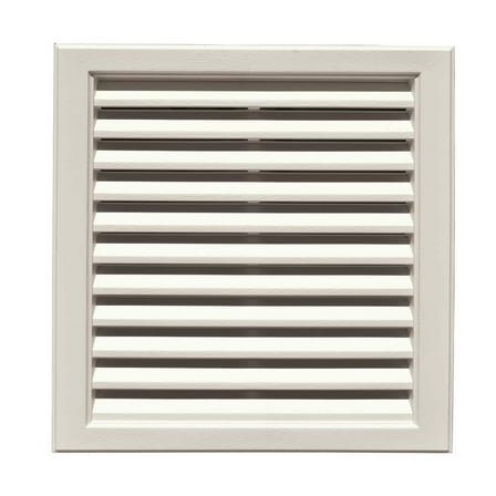 12 in. x 12 in. Square Gable Vent in Sandstone (Overall 14 in. x 14 in. x 1.5 in.)