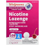 Walgreens Nicotine Lozenges 2 mg Cherry, 108 ea