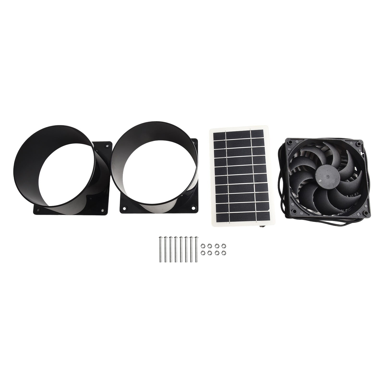 Solar Power Fan 10W 12V Solar Power Exhaust Fan For Pipe Ventilation Pet House Solar Power Fan Utilizes A 10W 12V Solar Panel