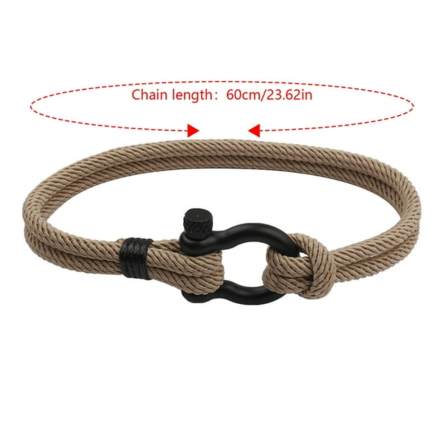 Bracelet Couple en Acier Inoxydable avec Boucle en Forme d'Arc Style Milan Plage