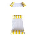thumbnail image 3 of Inflatable Floating Bed Striped Floating Holiday Relaxing Row Water Recreation Inflatable Lounge Chair Floating Bed Inflatable Hammock With Pump, 3 of 7
