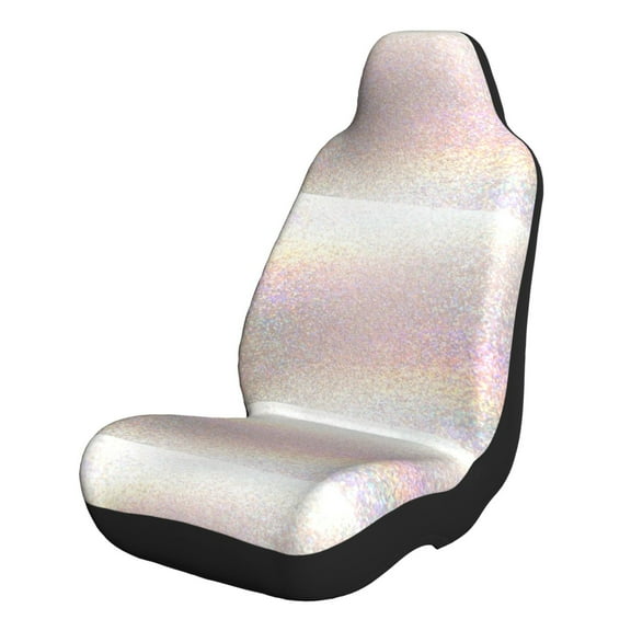 Naloa Glitter Light Pearl Car Seat Covers 2PCs Front Car Seat Covers Universal fit for Most Cars SUVs and Trucks - 1
