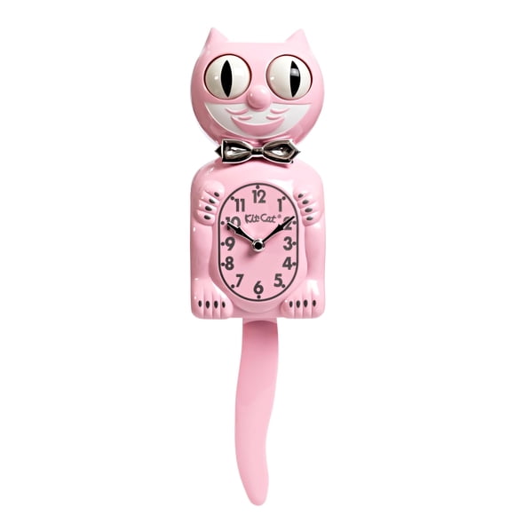 Kit Cat Klock Reloj Retro Rosa de 39 cm Edición Limitada