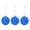 Blue, variant on Colcolo 3Pcs Pickleball Ornament Set Christmas Tree Hanging Ornaments for Party Keys Green