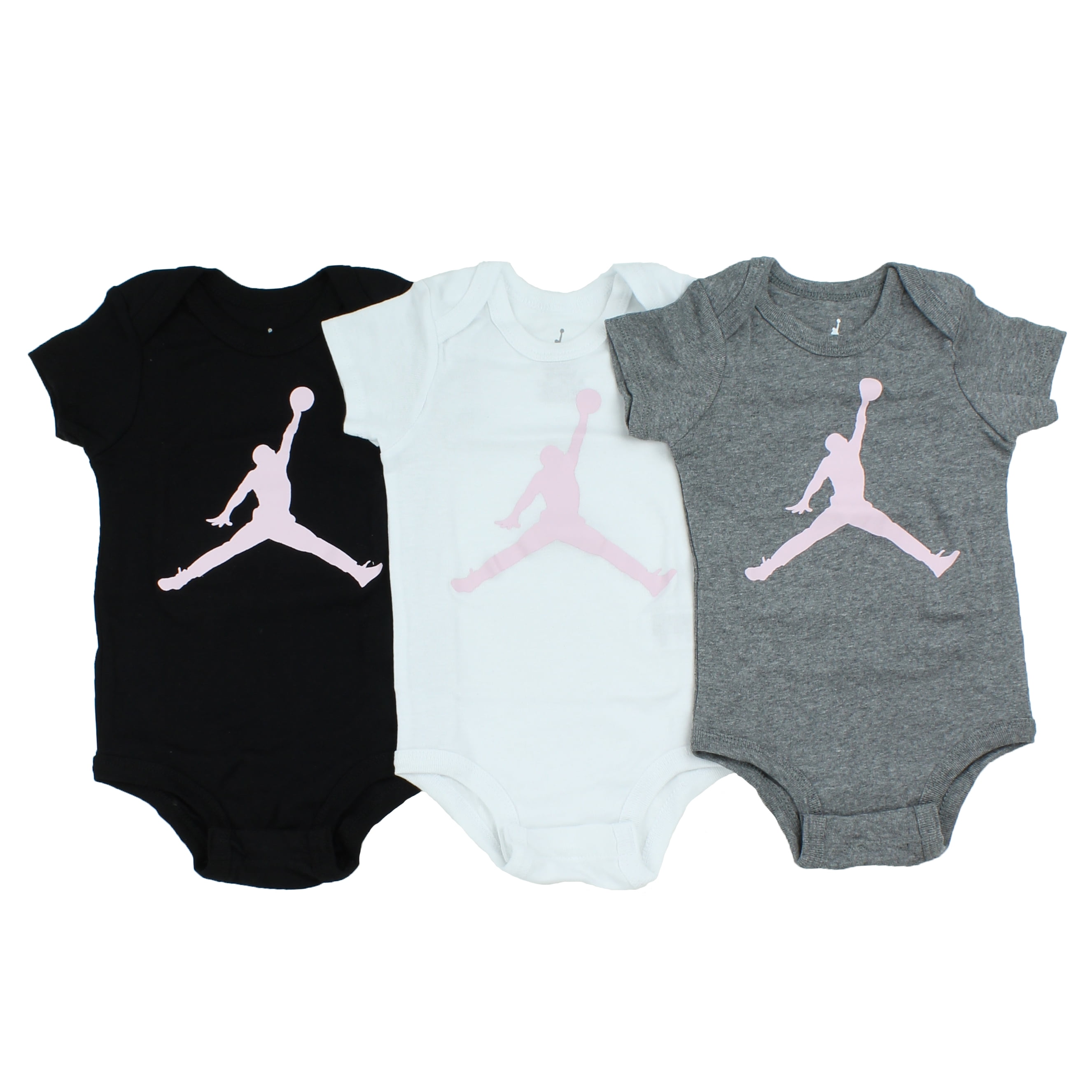 Air Jordan Air Jordan Infant 3 Pack Lap Shoulder Bodysuits (Arctic