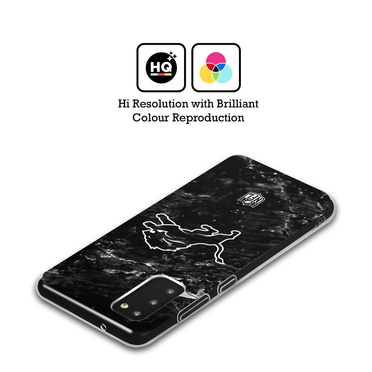 Head Case Designs NFL Detroit Lions Artwork Marble Soft Gel Case for Samsung Galaxy S24 5G