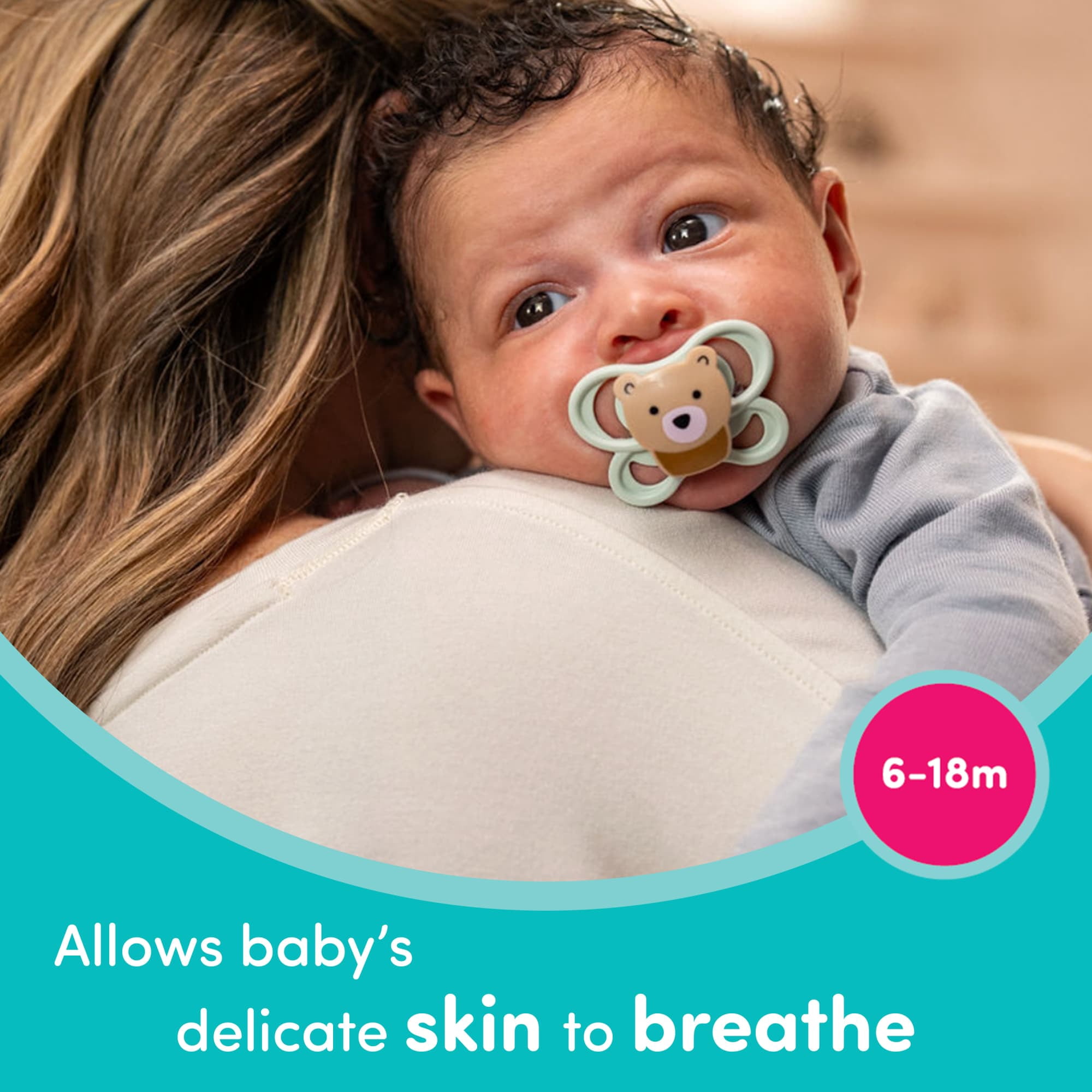 NUK Perfect Match Air Pacifiers, 6-18 months, 2 pack