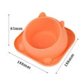Aruwei Cat Feeder Bowl, Stable Base, Round Corner Design, FoodGrade PP