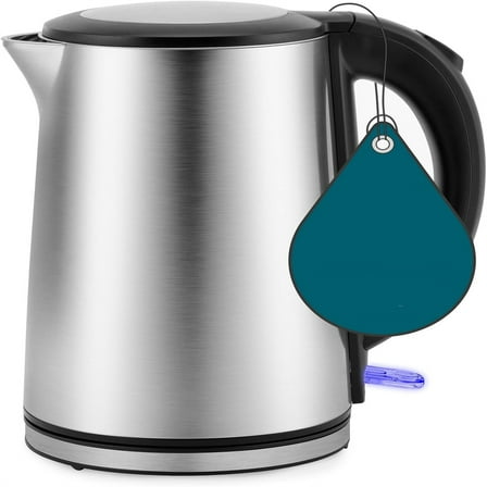 Electric Kettle, No Plastic Inner Lid, Filter and Spout, Double Wall Stainless Steel Keep Warm, Automatic Shut Off & Boil-Dry Protection, Durable Tea Kettle Boiler & Heater, 1.5L/1500W, Silver