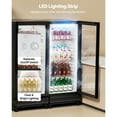 thumbnail image 6 of KFFKFF Commercial Merchandiser Refrigerator Single Glass Door 5.7Cu ft , Display Beverage Cooler Merchandiser, 6 of 8