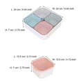 Divided Containers with Clear Lids Serving Platter 4 Separate Plastic
