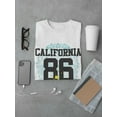 thumbnail image 3 of California 86 L.A. Blue Art T-Shirt Men -Image by Shutterstock, Male 4X-Large, 3 of 4