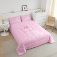 thumbnail image 4 of Erosebridal Princess Bowknot Comforter Sets Twin Size, Initial Letter R Comforters & Duvets, Princess Style Decor, Lightweight, 4 of 8