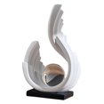 thumbnail image 2 of Escultura abstracta, estatua artística moderna, artesanía, estatuilla decorativa, adorno de mesa para oficina, sala de estar, entrada, decoración del Estilo A, 2 of 8