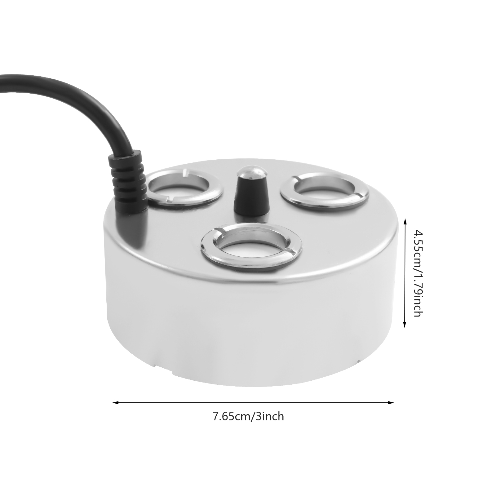 TFCFL 3-Head Ultrasonic Mini Mist Maker Fogger 80W Mister Fog Maker for Lotus Ponds Rockeries Bonsai Halloween