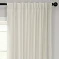 thumbnail image 3 of Half Price Drapes Off White Silk Room Darkening Curtains for Bedrooms(1 Panel),50WX 108L, 3 of 13
