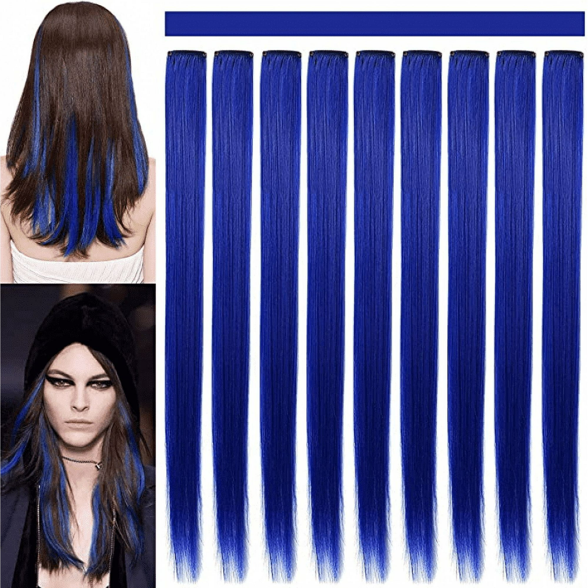 Blue hair extensions hotsell