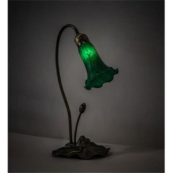Meyda 13716 16 in. High Green Pond Lily Accent Lamp