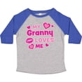 thumbnail image 3 of Inktastic Valentine's Day My Granny Loves Me Hearts and Lips Boys or Girls Toddler T-Shirt, 3 of 5