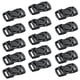 thumbnail image 2 of GOOHOCHY 50 hebillas multifuncionales para cinturón, de seguridad, de plástico, color negro (25 mm), 2 of 8