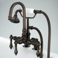thumbnail image 2 of Water Creation F6-0013-03-CL 3.38 in. Vintage Classic Center Deck Mount Tub Faucet - Brown & Oil-Rubbed Bronze, 2 of 4