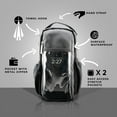thumbnail image 4 of NoorSouk Mini Magnetic Gym Bag with Transparent Touchscreen Phone Pocket - 24 oz Water Bottle Compatible Small Workout Bag Attach to All Gym Equipment, 4 of 8