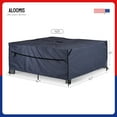thumbnail image 3 of Patio Furniture Covers Waterproof -420D Outdoor Table and Chair Set Cover with Built-in Storage Bag - Rectangular Patio Table Cover for 6-Seat Dining Set or Sectional Sofa(DarkGrey, 86''x86''x27.9''), 3 of 10