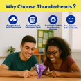 thumbnail image 3 of Plushie Thunderheads Tornado Thunderstorms 6cm w/ Fun Fact Card, 3 of 8